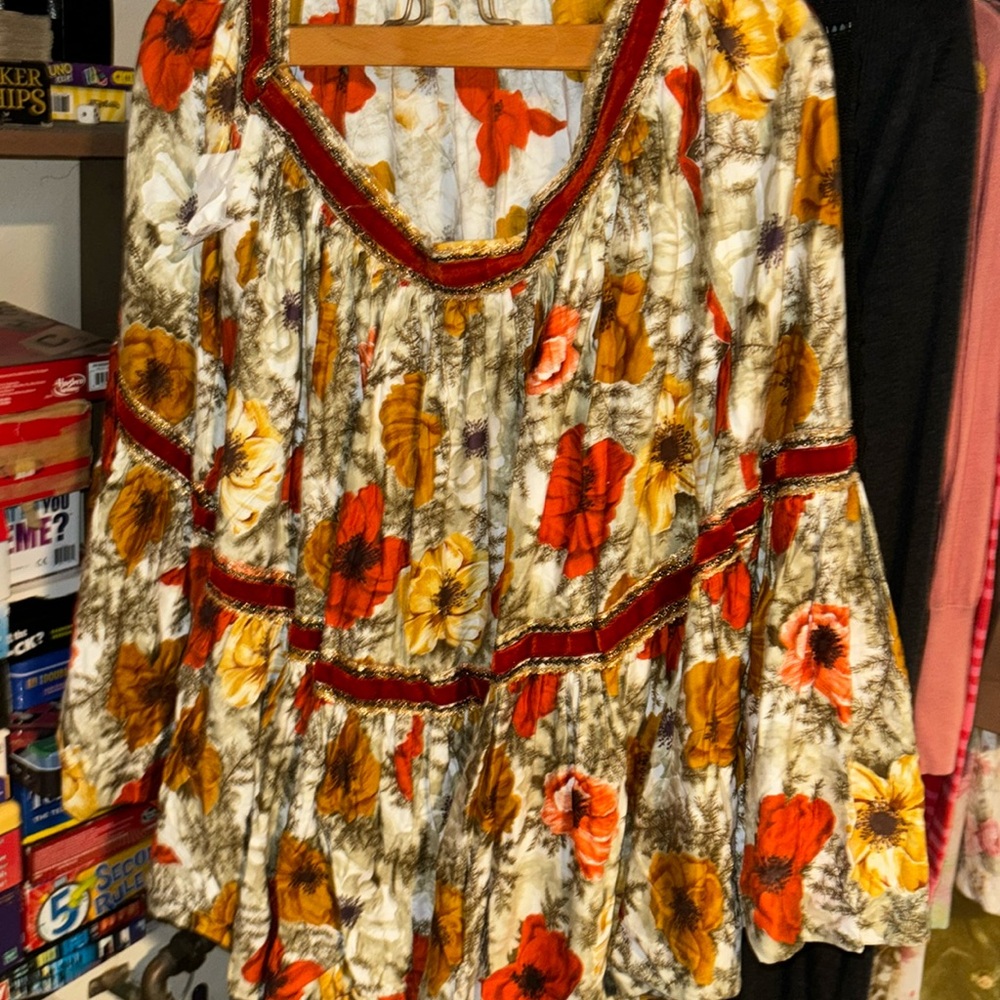Vintage Floral Printed Skirt